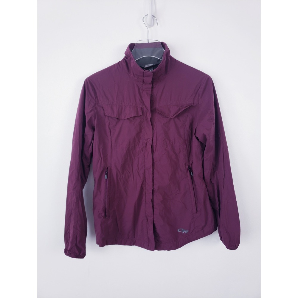 Outdoor Research Jacket Pertex Quantum Air Windbreaker Burgundy Womens Small